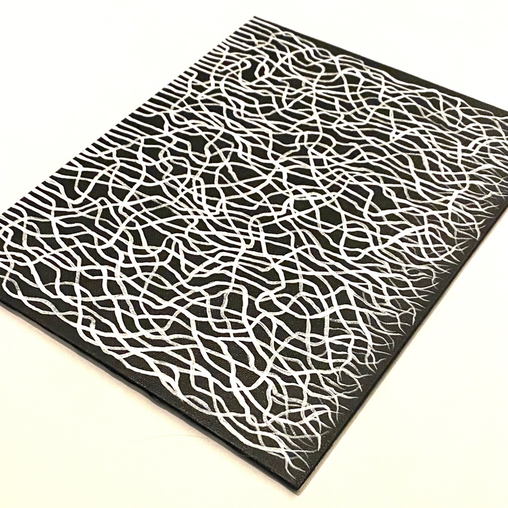 CUSTOM COLOR CHOICE - Mycelium Network Painting - Custom Handmade Art